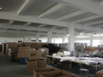 Corner of warehouse materials